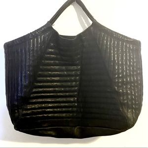 COPY - Jigsaw genuine leather oversized tote bag